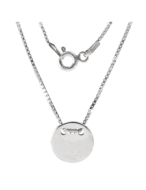 SREBRNY NASZYJNIK GWIAZD KÓŁKO PR. 925 + GRAWER