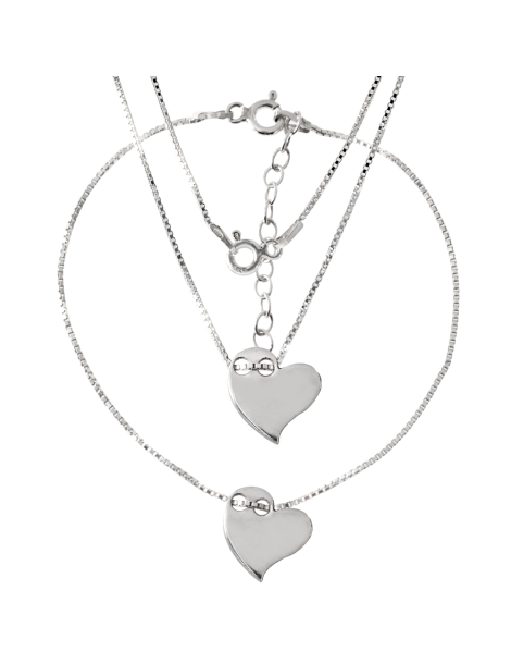 SREBRNY KOMPLET CELEBRYTKI SERDUSZKA PR. 925 + GRAWER GRATIS!