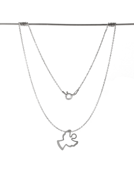 SREBRNY NASZYJNIK GWIAZD CELEBRYTKA ANIOŁEK PR. 925