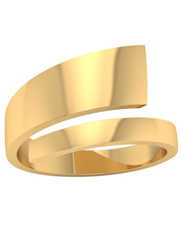 ZŁOTY PIERŚCIONEK OZDOBNY PR. 585 SPRĘŻYNKA