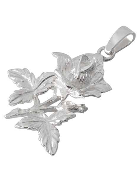 SREBRNY WISIOREK RÓŻA Z RÓŻOWYMI CYRKONIAMI PR. 925