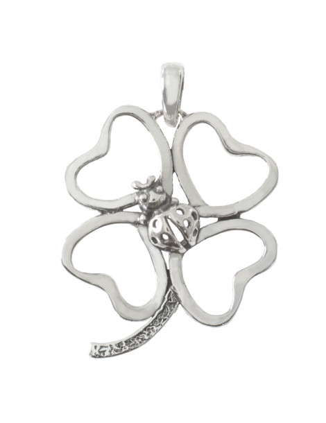 SREBRNY WISIOREK KONICZYNKA Z BIEDRONKĄ PR. 925