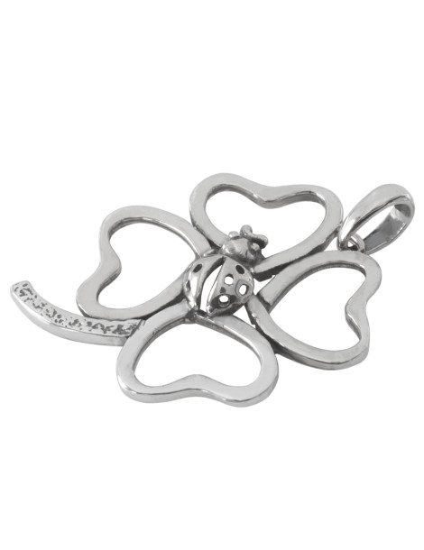 SREBRNY WISIOREK KONICZYNKA Z BIEDRONKĄ PR. 925