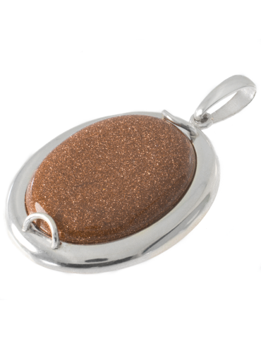 SREBRNY WISIOREK OWAL PIASEK PUSTYNI ONYKS KRZEMIEŃ PR. 925