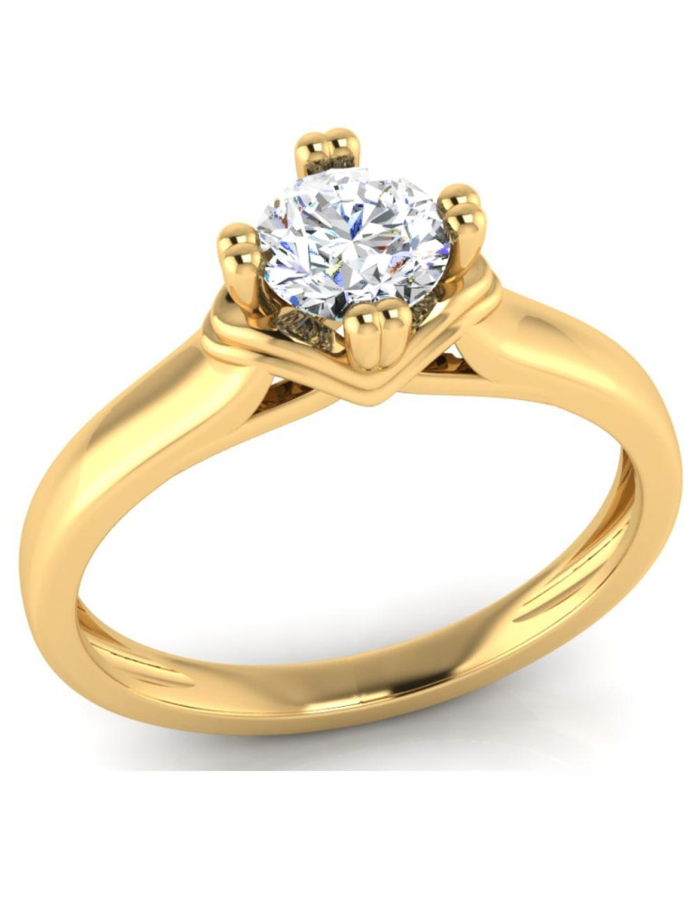 ZŁOTY PIERŚCIONEK ZARĘCZYNOWY PR. 585