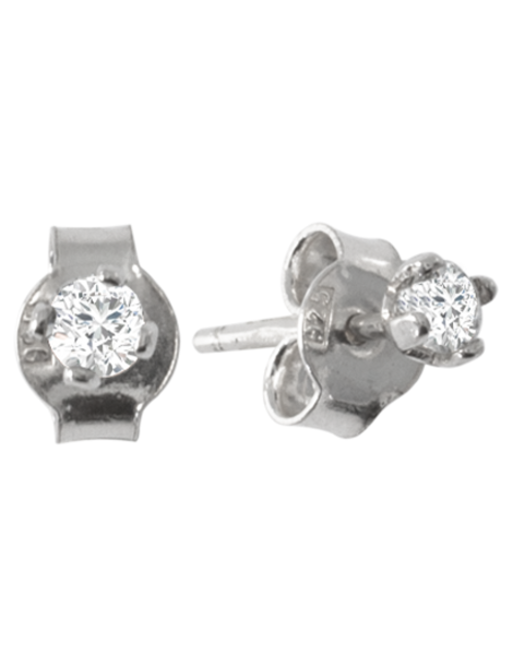 SREBRNE KOLCZYKI PR. 925 Z CYRKONIAMI NA SZTYFT