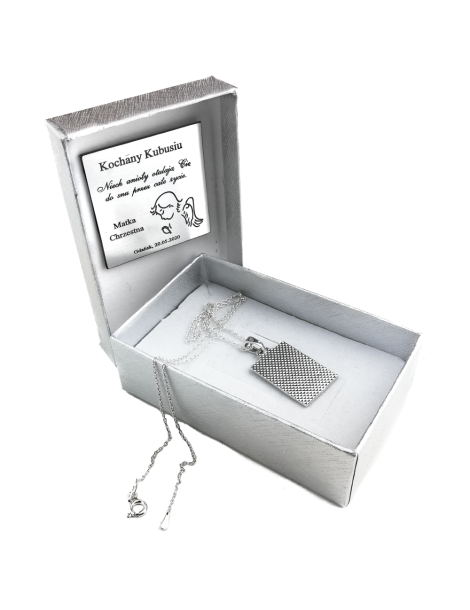 SREBRNY MEDALIK Z ŚWIĘTYM OJCEM PIO PR. 925