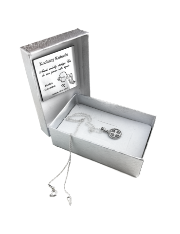 SREBRNY MEDALIK ŚWIĘTY BENEDYKT PR. 925