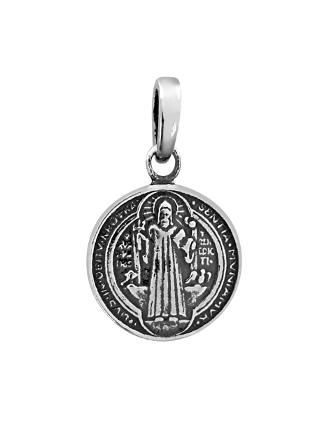 SREBRNY MEDALIK ŚWIĘTY BENEDYKT PR. 925