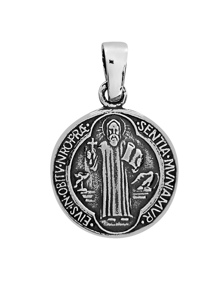 SREBRNY MEDALIK ŚWIĘTY BENEDYKT PR. 925