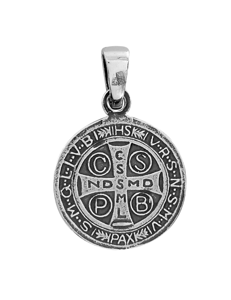 SREBRNY MEDALIK ŚWIĘTY BENEDYKT PR. 925