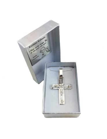 SREBRNY KRZYŻ Z JEZUSEM PR. 925