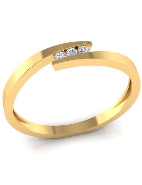 ZŁOTY PIERŚCIONEK ZARĘCZYNOWY PR. 585