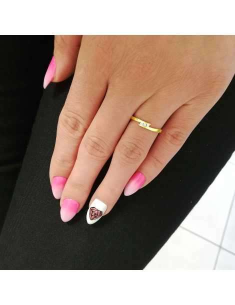 ZŁOTY PIERŚCIONEK ZARĘCZYNOWY PR. 585