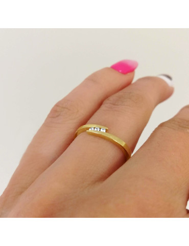 ZŁOTY PIERŚCIONEK ZARĘCZYNOWY PR. 585