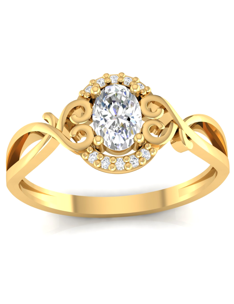 ZŁOTY PIERŚCIONEK ZARĘCZYNOWY PR. 333