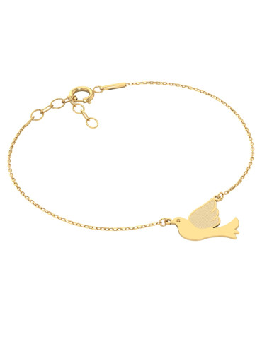 KOMPLET CELEBRYTEK GOŁĄBKI ZŁOTO 333 GOŁĘBIE