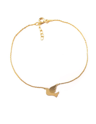 KOMPLET ZŁOTYCH CELEBRYTEK GOŁĄBKI GOŁĘBIE ZŁOTO 585