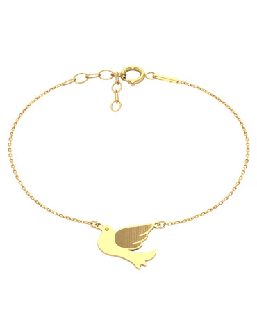 KOMPLET ZŁOTYCH CELEBRYTEK GOŁĄBKI GOŁĘBIE ZŁOTO 585