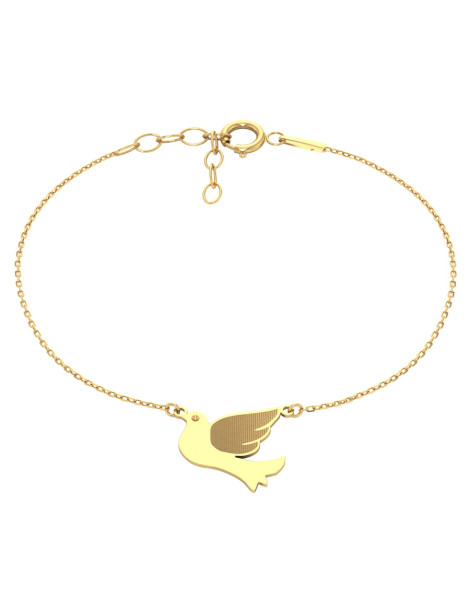 KOMPLET ZŁOTYCH CELEBRYTEK GOŁĄBKI GOŁĘBIE ZŁOTO 585