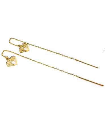 KOMPLET ZŁOTYCH CELEBRYTEK BRYLANTY DIAMENTY ZŁOTO 333