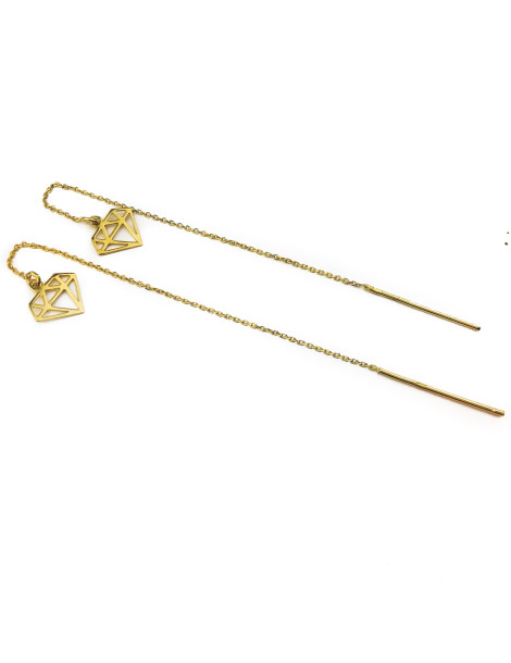 KOMPLET ZŁOTYCH CELEBRYTEK BRYLANTY DIAMENTY ZŁOTO 333