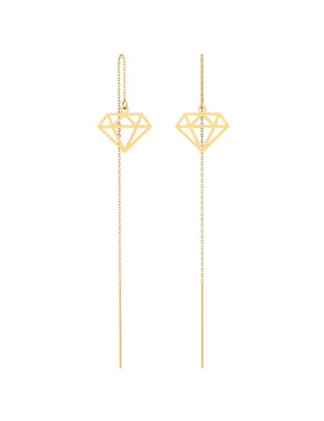 KOMPLET ZŁOTYCH CELEBRYTEK BRYLANTY DIAMENTY ZŁOTO 333