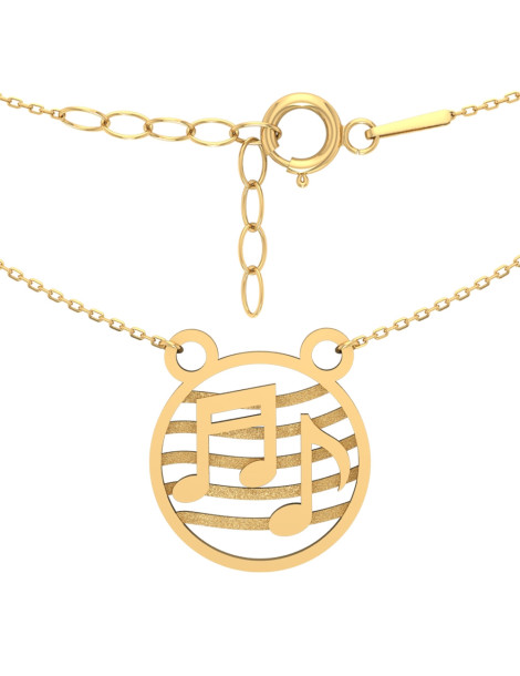 KOMPLET ZŁOTYCH CELEBRYTEK NUTKI ZŁOTO 333