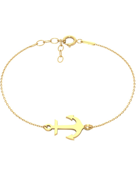 ZŁOTY KOMPLET CELEBRYTKI KOTWICA ZŁOTO 333