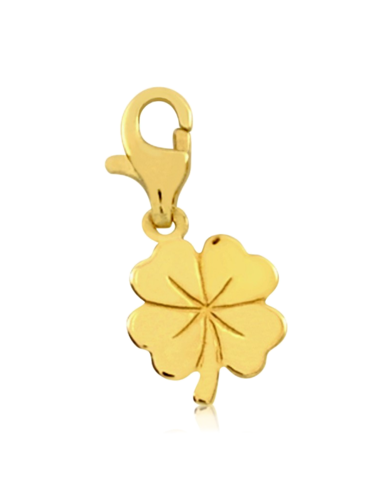 ZŁOTY CHARMS CZTEROLISTNA KONICZYNKA PR. 333 + GRAWER