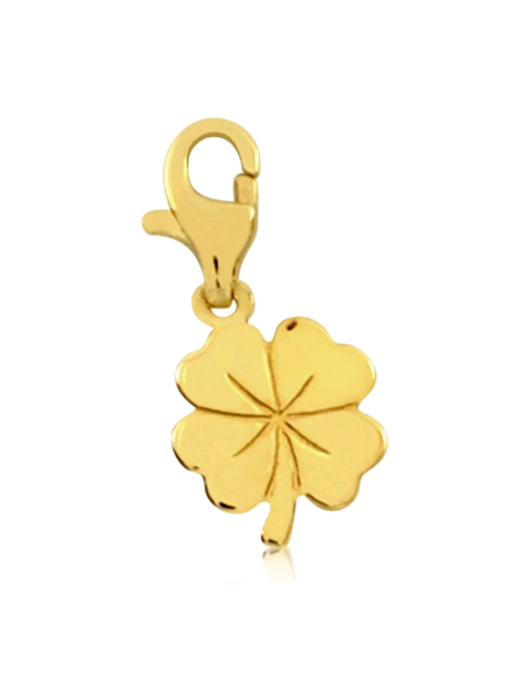 ZŁOTY CHARMS CZTEROLISTNA KONICZYNKA PR. 333 + GRAWER