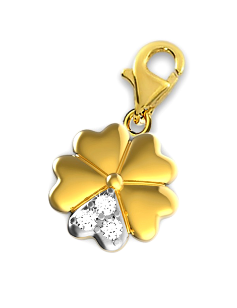 ZŁOTY CHARMS KONICZYNKA Z CYRKONIAMI PR. 333