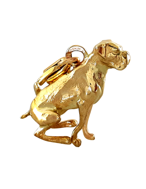 ZŁOTY CHARMS PIES BOKSER PR. 333