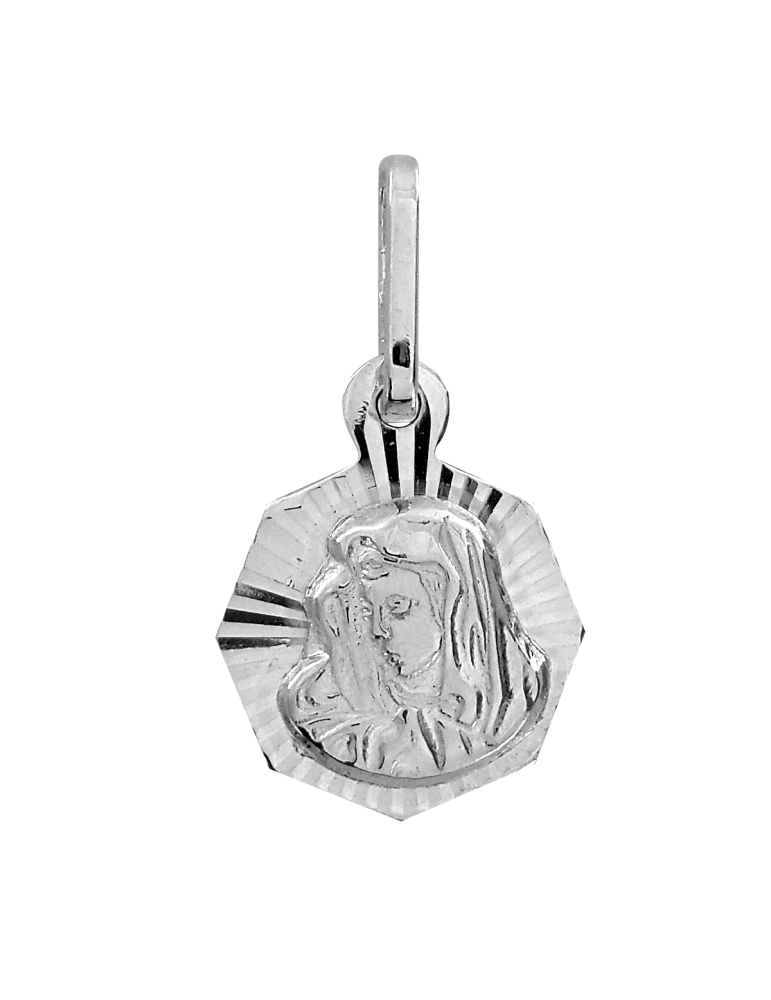 SREBRNY MEDALIK Z MATKĄ BOSKĄ CZĘSTOCHOWSKĄ DIAMENTOWANY PR. 925