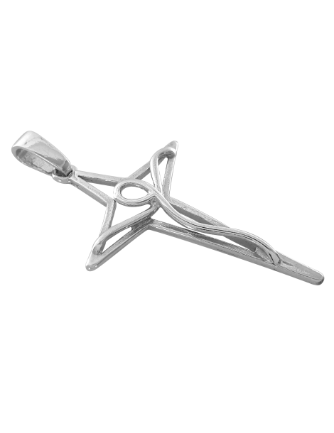 SREBRNY ARTYSTYCZNY KRZYŻ Z JEZUSEM PR. 925