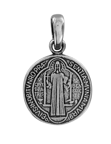 SREBRNY MEDALIK ŚW. BENEDYKT PR. 925
