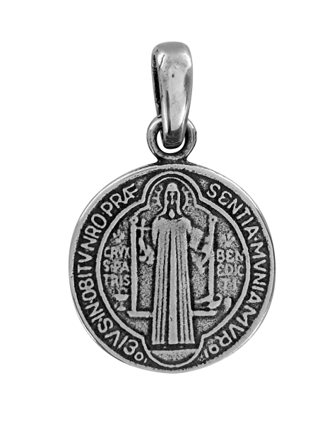 SREBRNY MEDALIK ŚW. BENEDYKT PR. 925