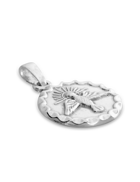 SREBRNY MEDALIK DUCH ŚWIĘTY PR. 925 + GRAWER GRATIS!