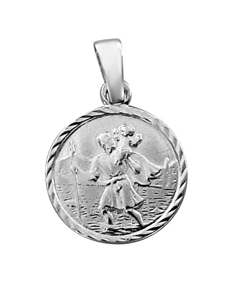 SREBRNY MEDALIK ŚWIĘTY KRZYSZTOF PR. 925 + GRAWER GRATIS!