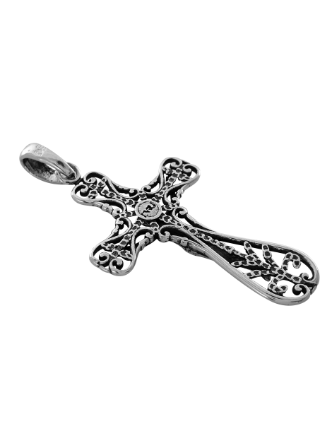 SREBRNY KRZYŻ Z UKRZYŻOWANYM JEZUSEM PR. 925