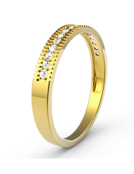 ZŁOTY PIERŚCIONEK ZARĘCZYNOWY OBRĄCZKA PR. 585