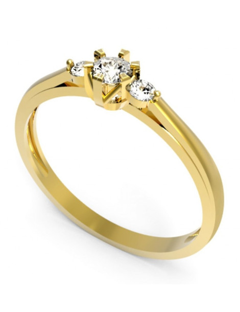 ZŁOTY PIERŚCIONEK ZARĘCZYNOWY PR. 585