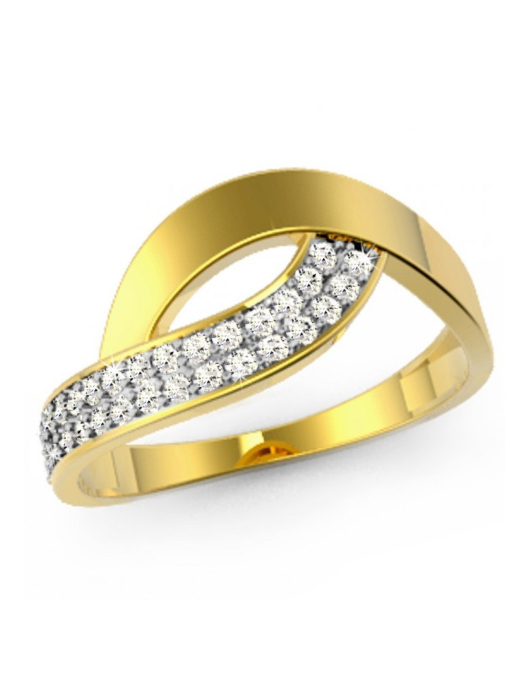 ZŁOTY PIERŚCIONEK ZARĘCZYNOWY PR. 585