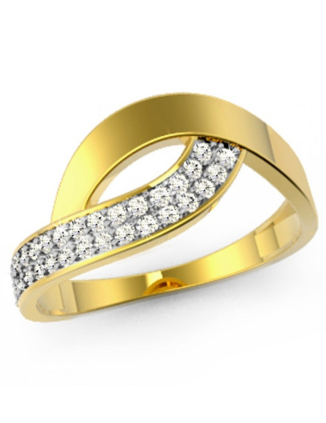 ZŁOTY PIERŚCIONEK ZARĘCZYNOWY PR. 585