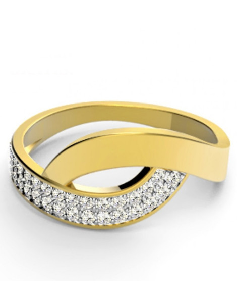 ZŁOTY PIERŚCIONEK ZARĘCZYNOWY PR. 585