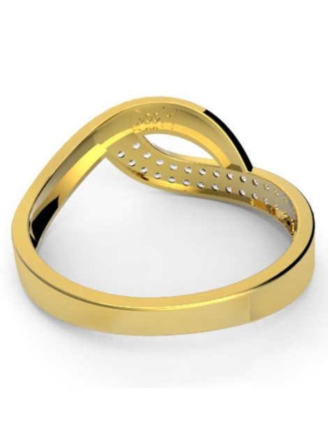 ZŁOTY PIERŚCIONEK ZARĘCZYNOWY PR. 585