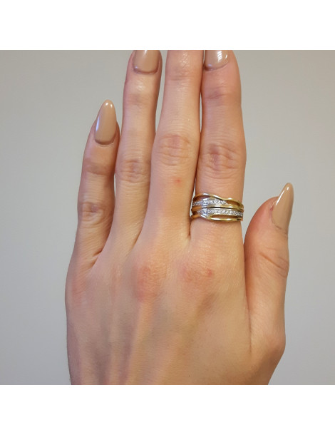 ZŁOTY PIERŚCIONEK ZARĘCZYNOWY PR. 585