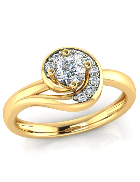 ZŁOTY PIERŚCIONEK ZARĘCZYNOWY PR. 585