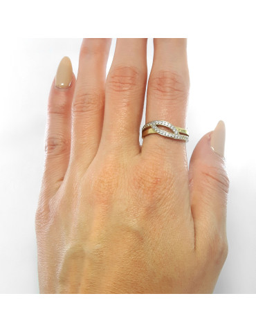 ZŁOTY PIERŚCIONEK ZARĘCZYNOWY PR. 585