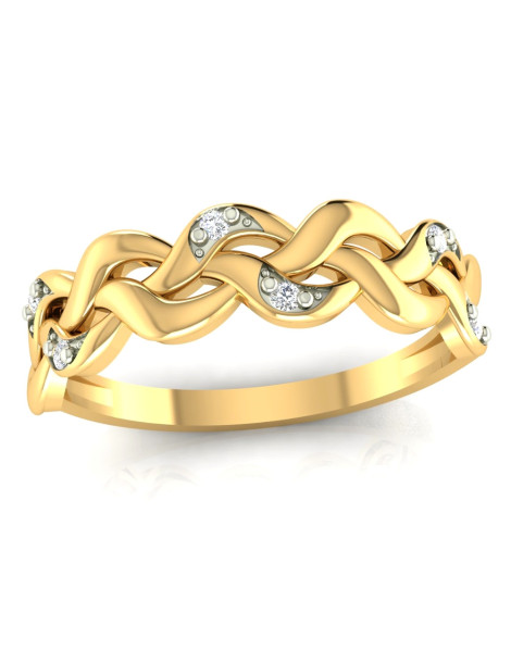 ZŁOTY PIERŚCIONEK ZARĘCZYNOWY WARKOCZ PR. 585